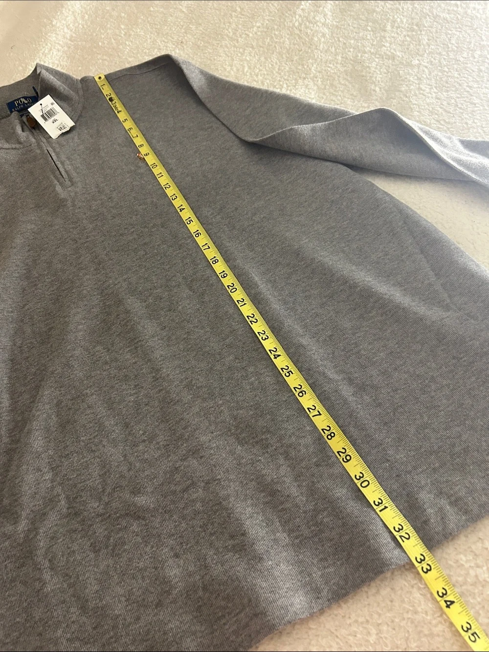 Polo Ralph Lauren Estate Rib Sweater in Classic Grey Size XXL